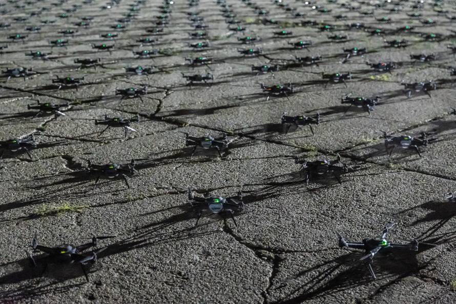 Vukovar.  1600 dronova nakon završetka Koncerta. 