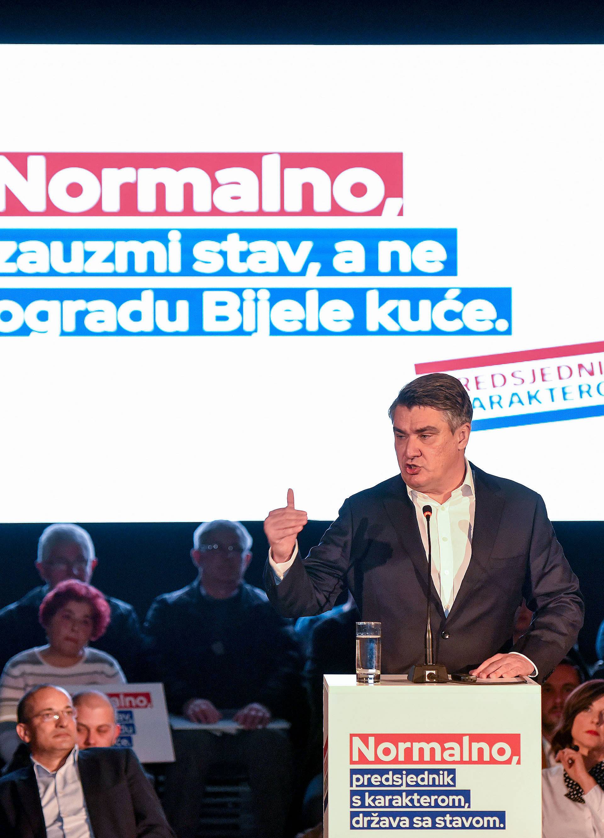Predizborni skup Zorana Milanovića u Koprivnici