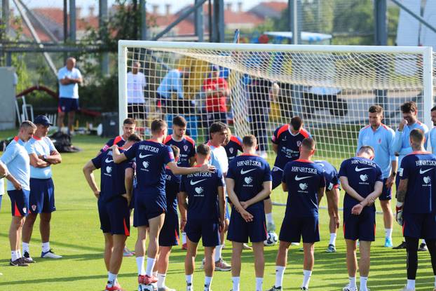 Rijeka: Trening nogometne reprezentacije Hrvatske