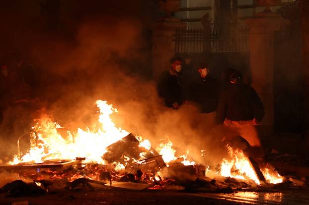 Albanian students hold anti-government protest