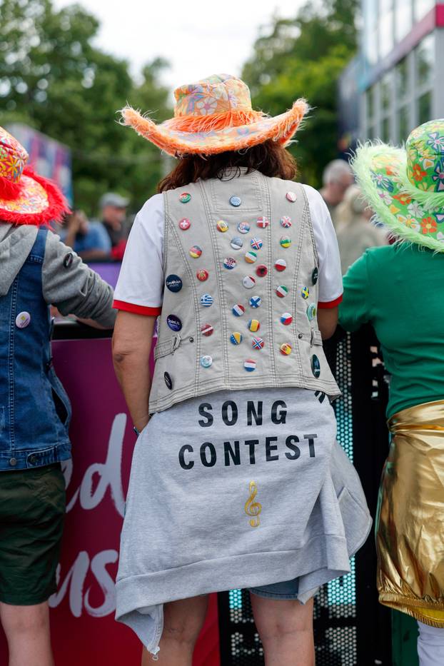 Eurovision Song Contest's 'Turquoise Carpet' event in Vienna