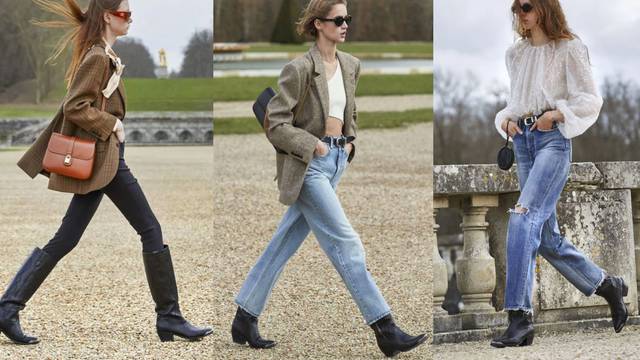 Hedi Slimane za Celine predlaže široke hlače, vojničke čizme i kaubojke za urban i cool styling