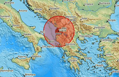 Potres jačine 4,7 stupnja po Richteru pogodio Albaniju: 'Užas, jako nas je zatreslo'