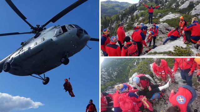 Drama podno Velebita: HGSS spasio planinarku helikopterom