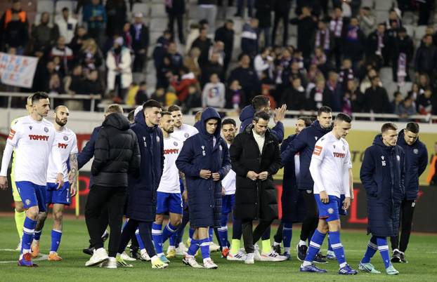 Split: Hajduk i Rijeka susreli se u utakmici 20. kola HNL-a 