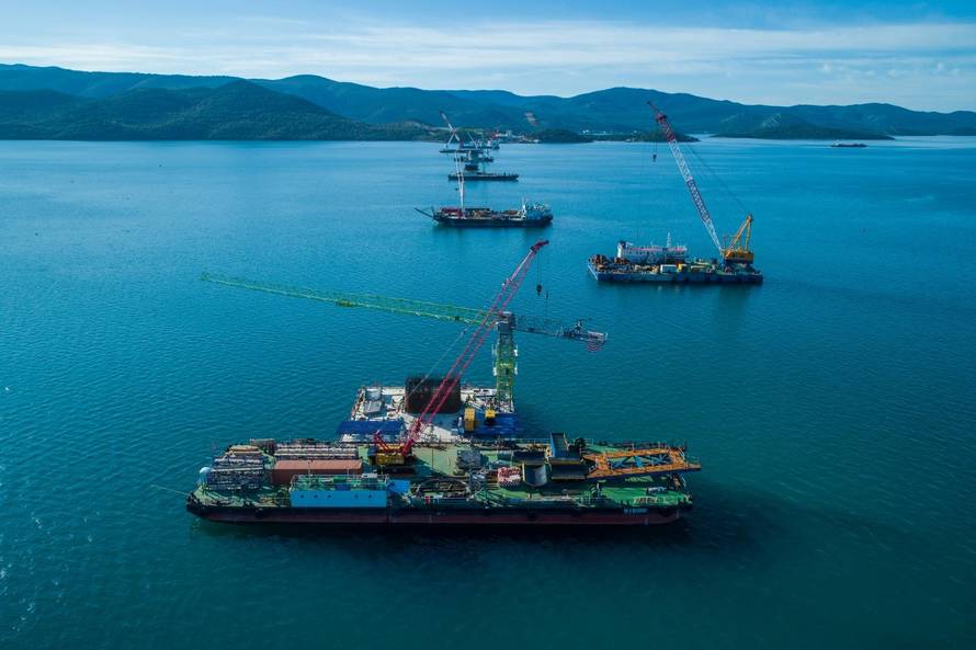 Pogled iz zraka: Pelješki most je i dalje gradilište, ne zadugo...