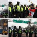Sukobi s policijom i dalje traju: Prosvjednici u Kanadi blokirali vrlo važan most prema SAD-u