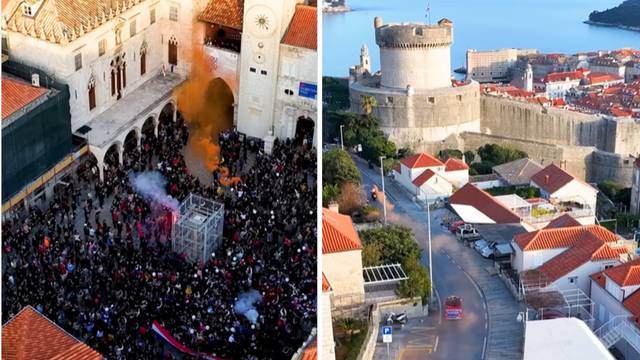 Pogledajte fantastične kadrove iz zraka s dočeka vaterpolista. Bakljada za 'barakude' i u Rijeci