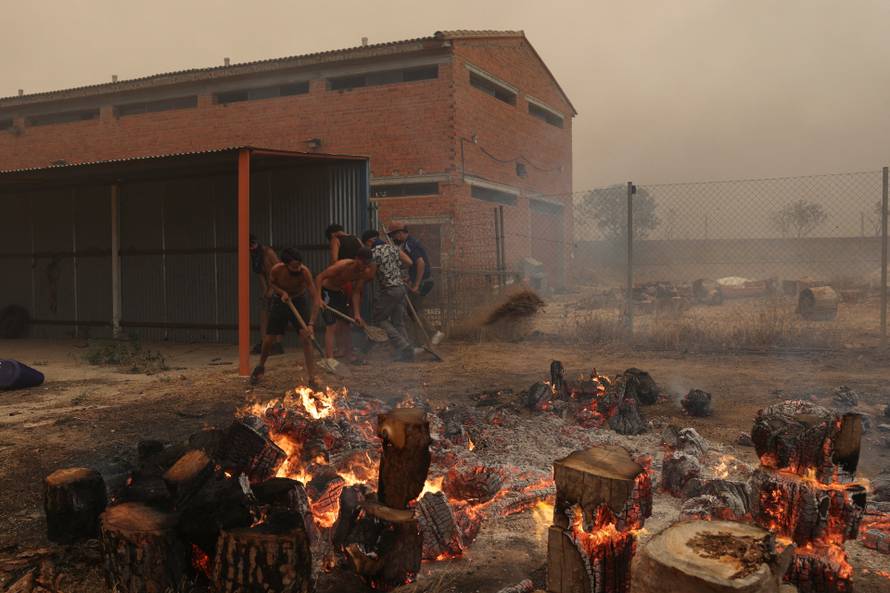 Wildfire in El Tiemblo, Spain