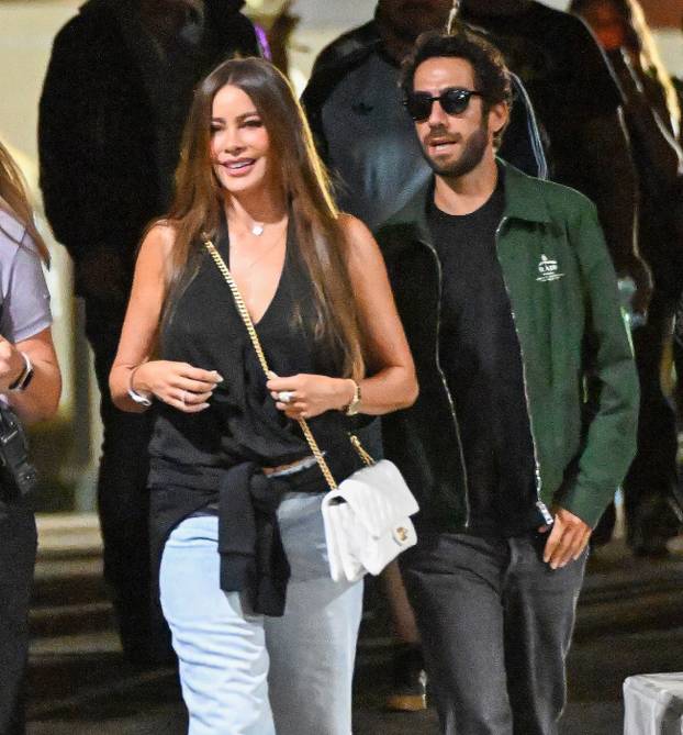 *EXCLUSIVE* Sofía Vergara & Rumored Boyfriend Douglas Chabbott Make Chic Exit from Oasis Concert
