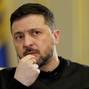 FILE PHOTO: Ukraine's President Zelenskiy looks on during an interview with Reuters in Kyiv
