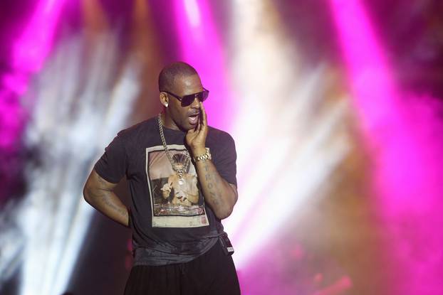 FILE PHOTO: Singer R. Kelly performs during the Red Light Concert series at the Hasely Crawford Stadium in Port-of-Spain