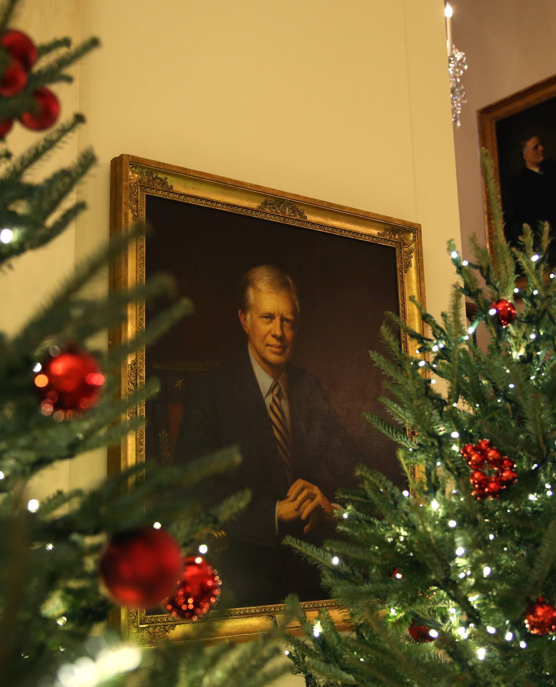 Christmas Press Preview at the White House in Washington