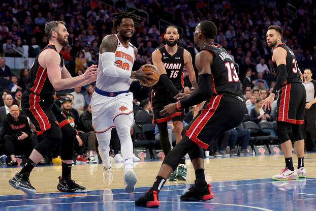 NBA: Playoffs-Miami Heat at New York Knicks