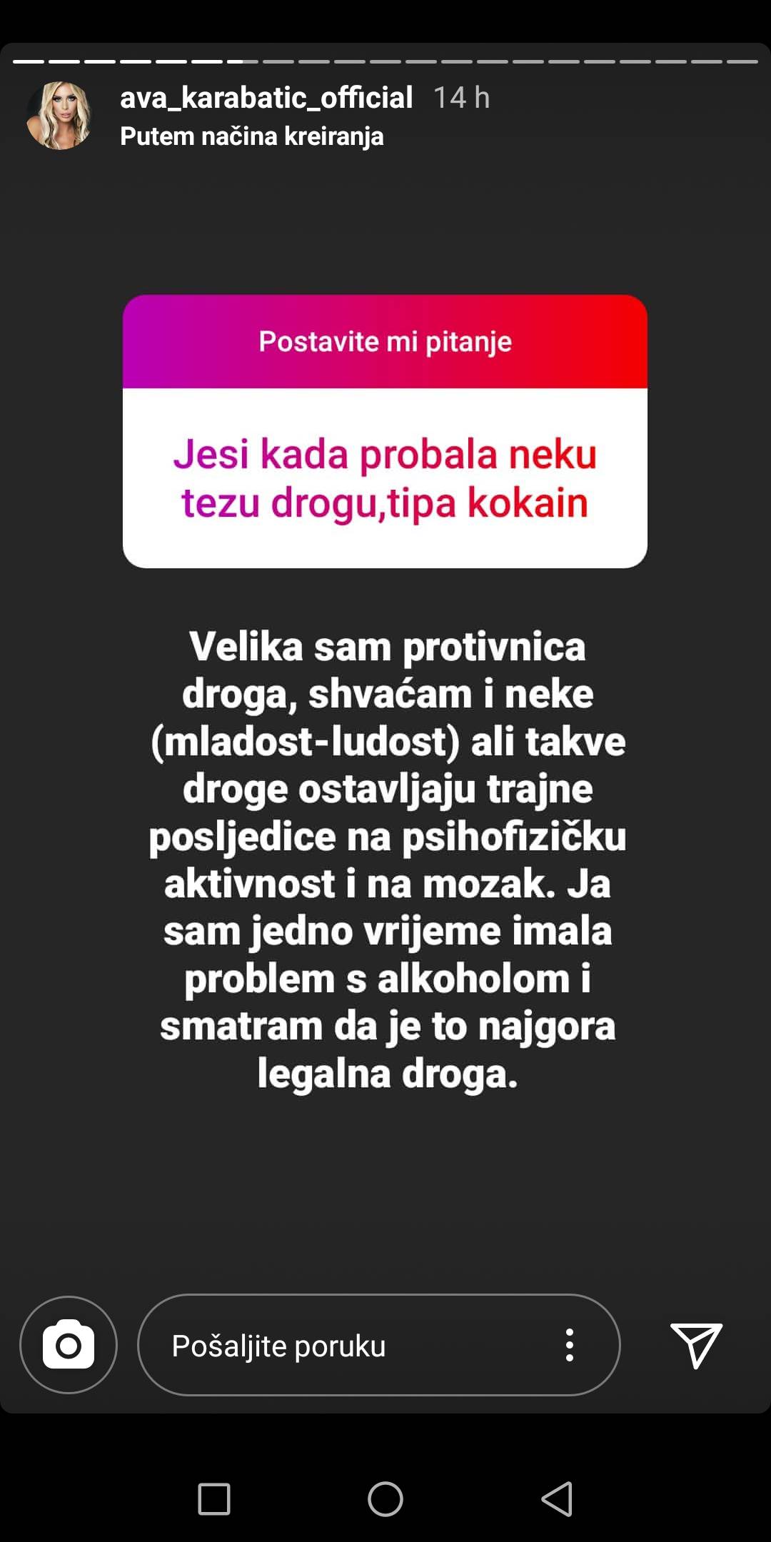 Ava: Najskuplje sam plaćena, a imala sam problem s alkoholom