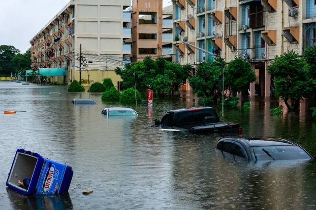 Heavy rain in Bangkok