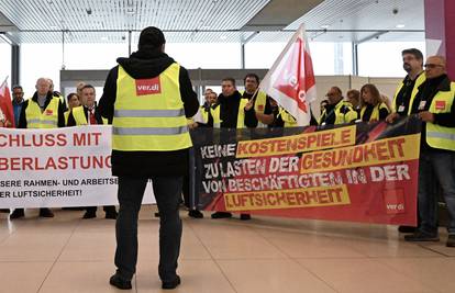 Tri njemačke zračne luke prazne: Radnici opet štrajkaju zbog krize s troškovima života