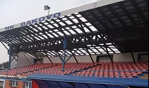 VIDEO Olujno nevrijeme oštetilo stadion hrvatskog niželigaša: Nažalost, priroda je neumoljiva