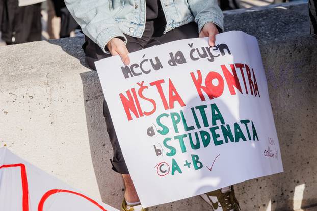 Split: Skup solidarnosti za studente u Srbiji