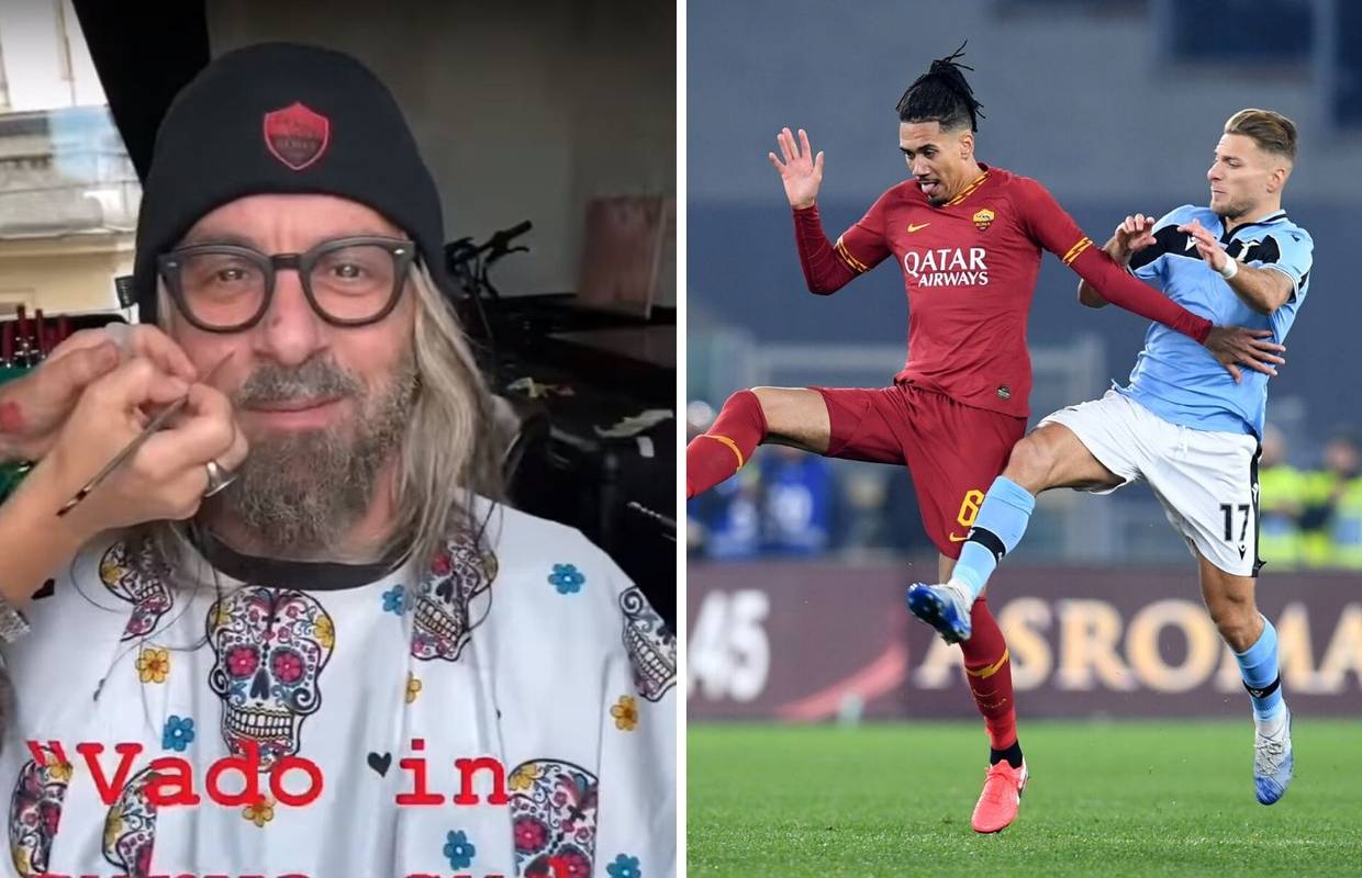 De Rossi se maskirao u starca i navijao s navijačima na tribini