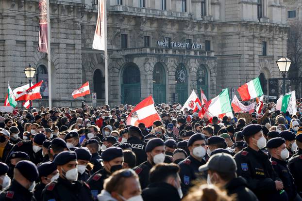 Protest against COVID-19 measures in Vienna