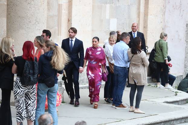 ARHIVA - 2024. Dubrovnik: Vjenčanje Nicole Artukovich i Liama Stewarta u crkvi sv.Ignacija