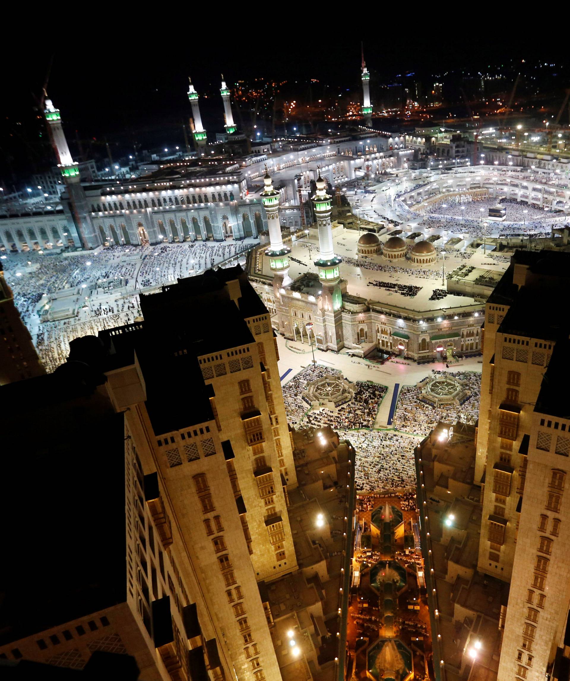 General view of the Kaaba at the Grand Mosque in Mecca