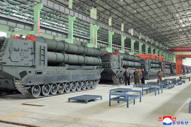 North Korea's Leader Kim Tours Military Equipment Facility