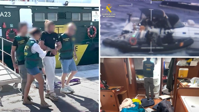VIDEO Hrvat i Srbin uhićeni kod Kanarskih otoka, policija zaplijenila 700 kg kokaina