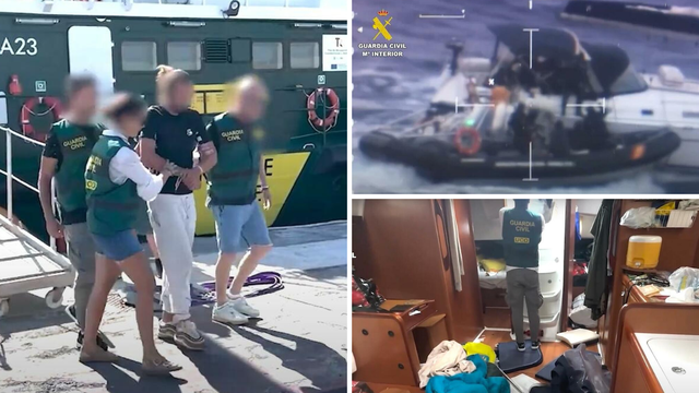 VIDEO Hrvat i Srbin uhićeni kod Kanarskih otoka, policija zaplijenila 700 kg kokaina