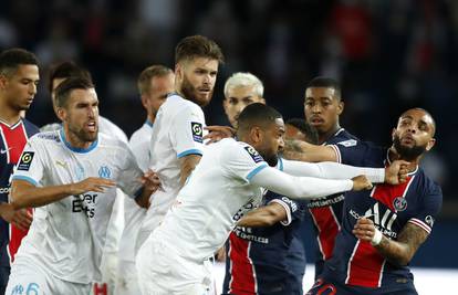 Tučnjava na derbiju Marseillea i PSG-a: Neymar udario igrača šakom, čak pet crvenih u minuti