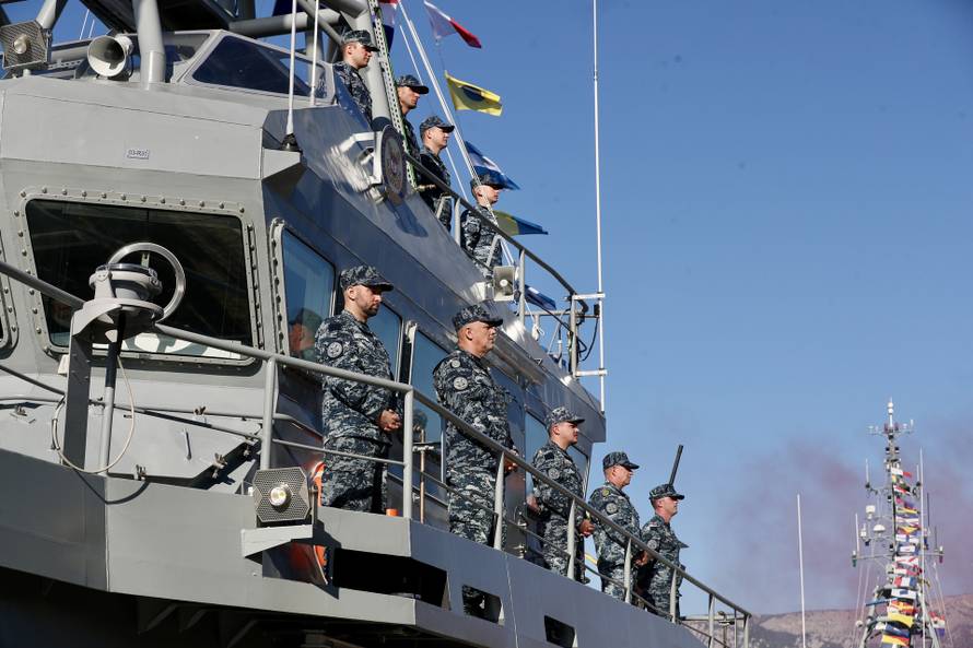 Split: Svečana primopredaja i imenovanje novog obalnog ophodnog broda OOB-32 "Umag"