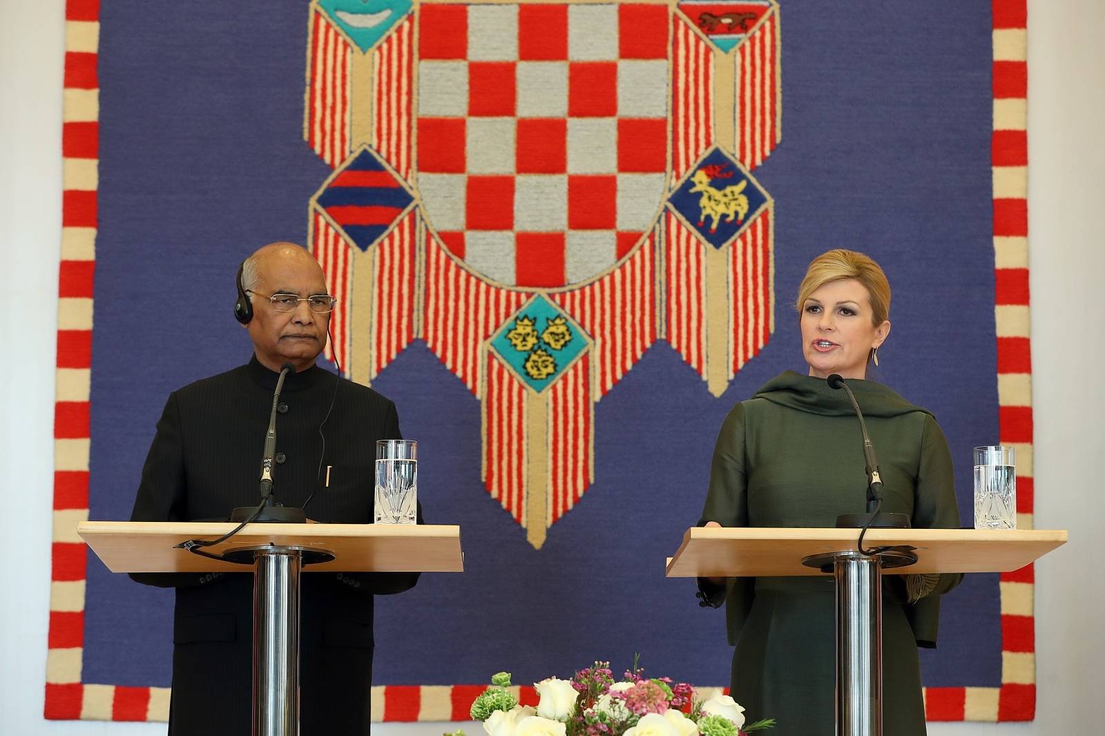 Zagreb: ZajedniÃ¨ka konferencija Kolinde Grabar-KitaroviÃ¦ i indijskog predsjednika