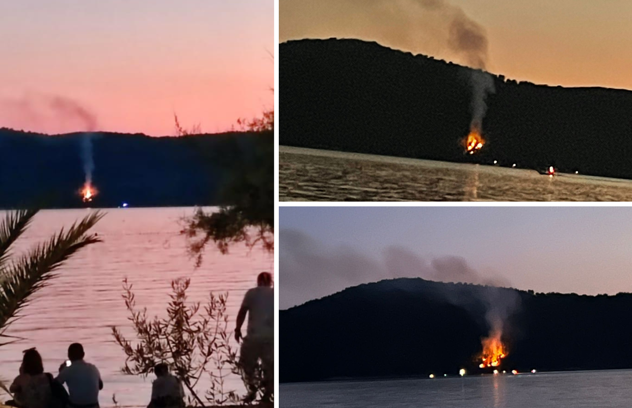 Buknuo požar na otoku Zlarinu