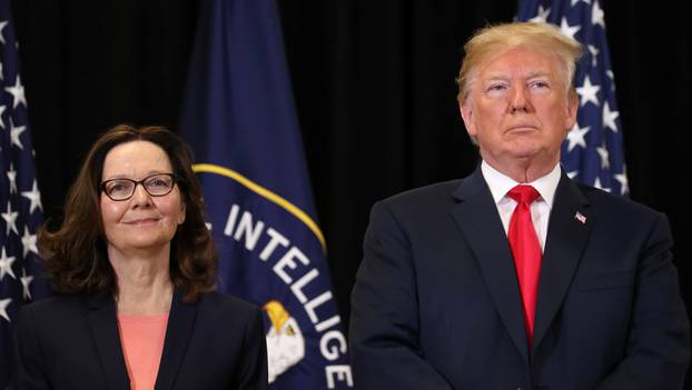 Trump attends CIA swearing-in of Gina Haspel in Langley