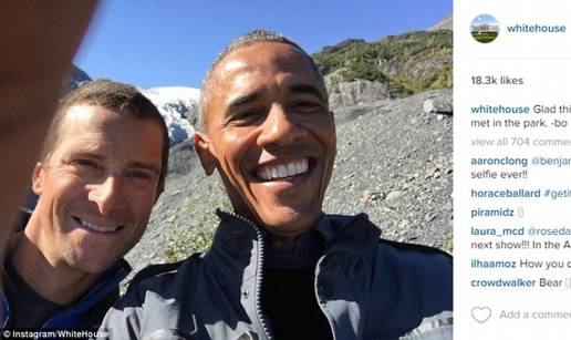 Obama s Bearom na Aljaski: Skupa istraživali i snimili selfie