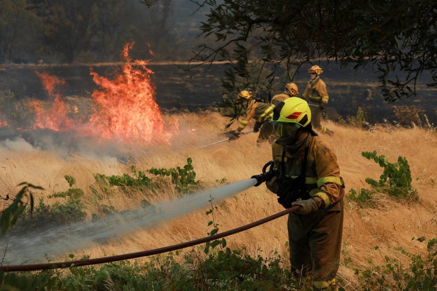 Wildfire in El Tiemblo