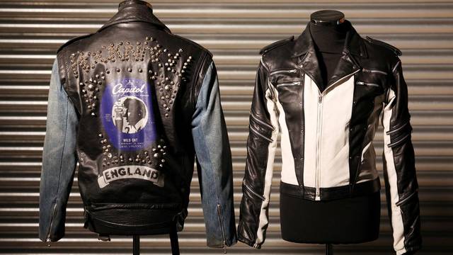 Jackets worn by George Michael and Michael Jackson are displayed in Chenies
