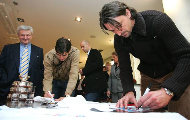 ARHIVA - Zagreb: Prijem za tenisače organizirao je i Agrokor, jedan od sponzora HTS-a