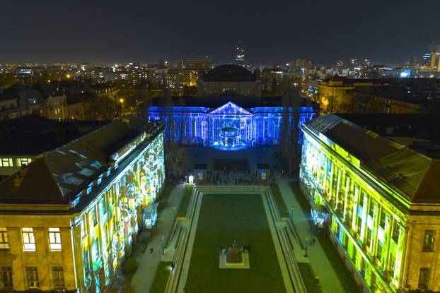 Pogled iz zraka na Festival svjetla 