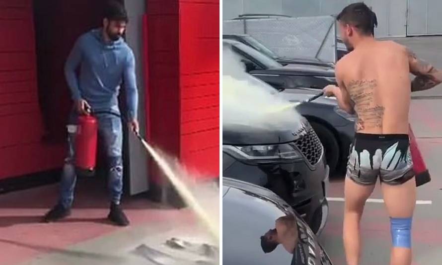 Costa, vatrogasni aparat i kaos na treningu Atletico Madrida...