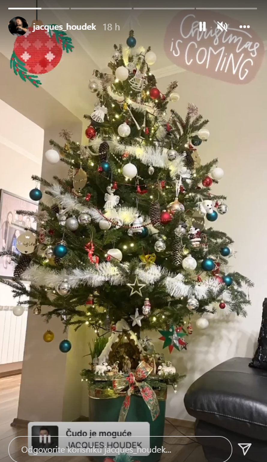 Jacques Houdek objavio fotku jelke pa nasmijao obožavatelje: 'Da sam bor, ovo bih bio ja...'