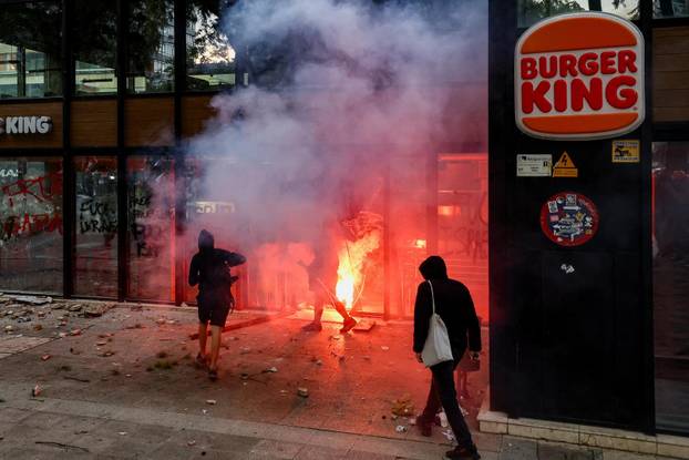 Spanish unions call a general strike in solidarity with Palestinians in Gaza, in Barcelona