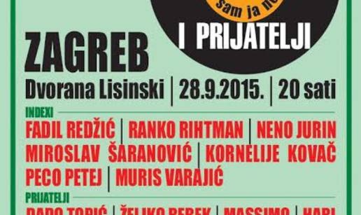 Koncert 'Indexi i prijatelji', 28. rujna u dvorani V. Lisinski 