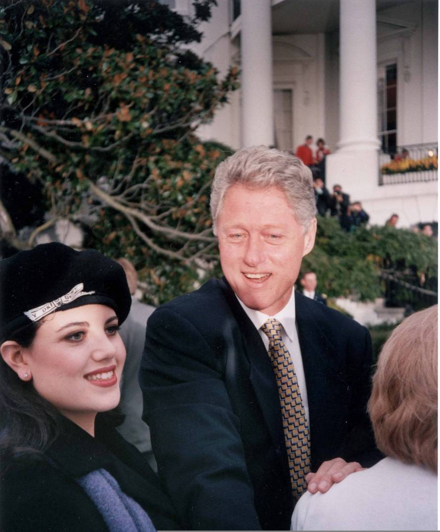 US President Bill Clinton and White House intern Monica Lewinsky