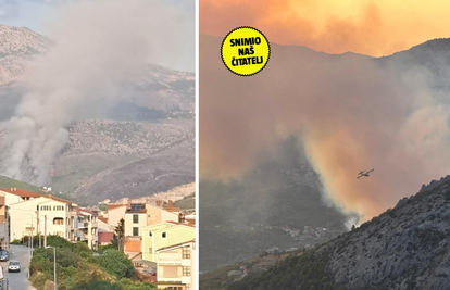 VIDEO Četiri kanadera bore se s gašenjem požara koji je planuo na Žrnovnici kod raketne baze