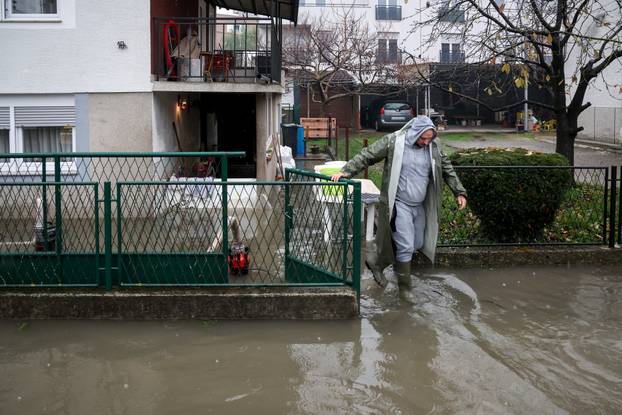 Zagreb: Poplavljena Horvatova ulica u naselju Sveta Klara