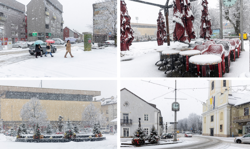 FOTO U Lici pada gusti snijeg, ovako izgledaju ulice u Gospiću