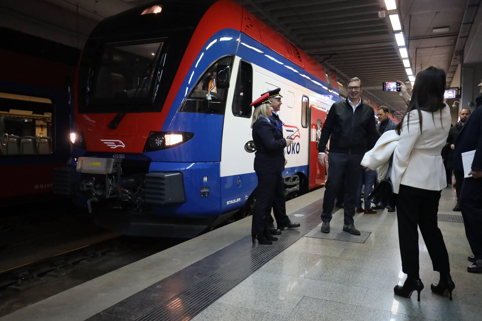 Beograd: Aleksandar Vu?i? i Viktor Orban na puštanju dionice pruge Beograd - Budimpešta 