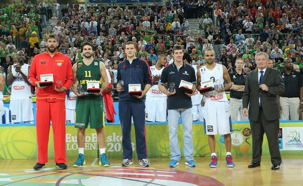 Ljubljana: Dodjela nagrada najboljim ko&scaron;arka&scaron;ima Eurobasketa 2013